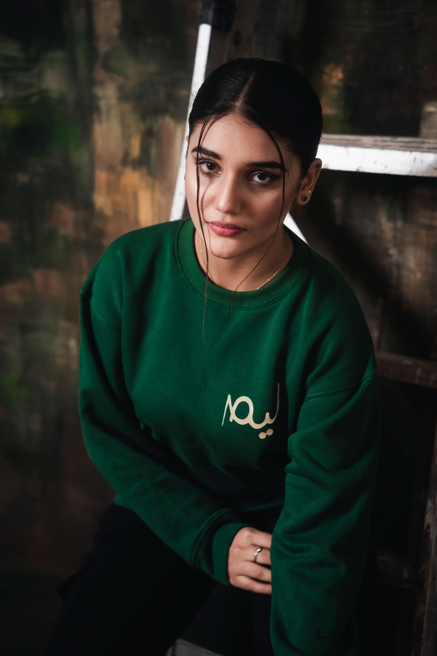 Lame Green Dilbar Card Sweat Shirt