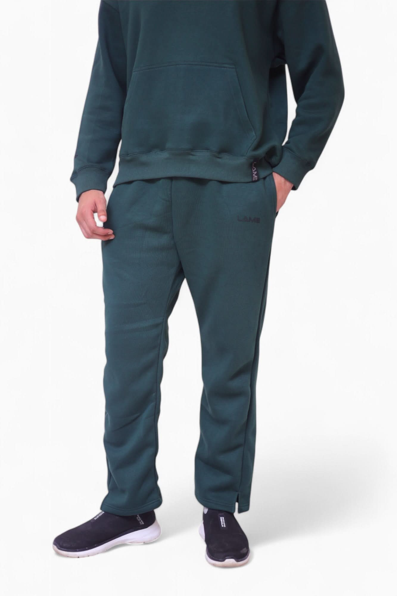 Green Sweat Shirt with Bootcut Pant Track Suit