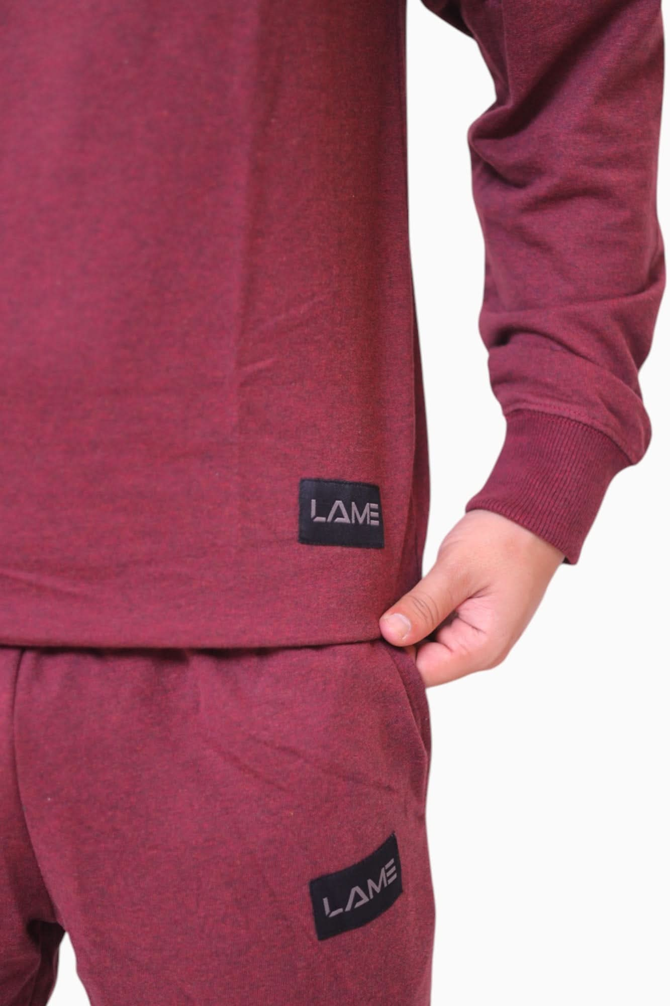 Maroon Sweat Shirt with Jogger Pant Track Suit