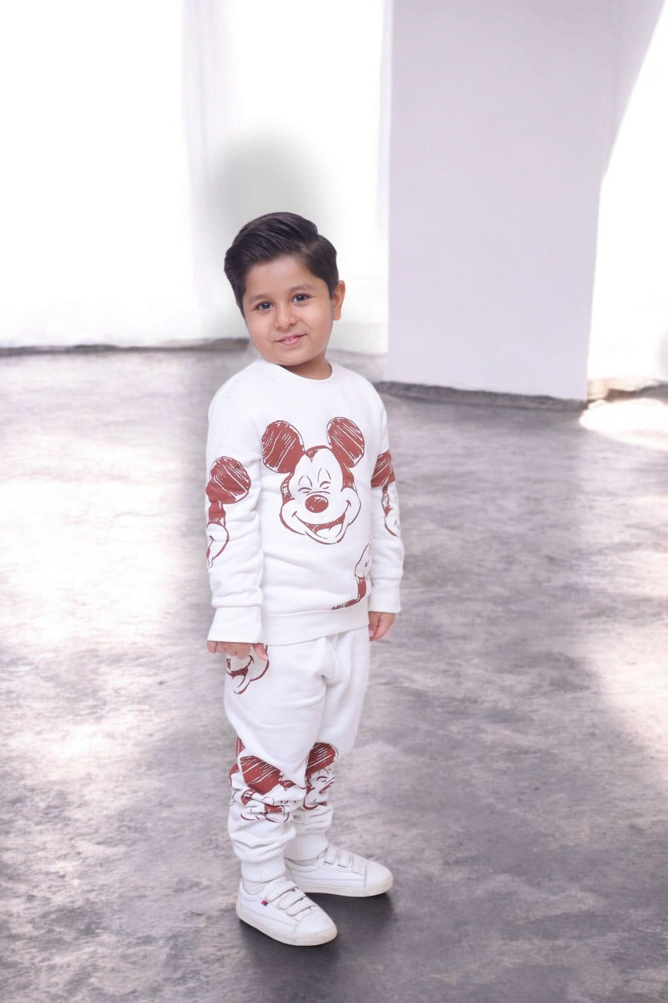 Kids Mickey Mouse Sweat with Trouser Twin Set