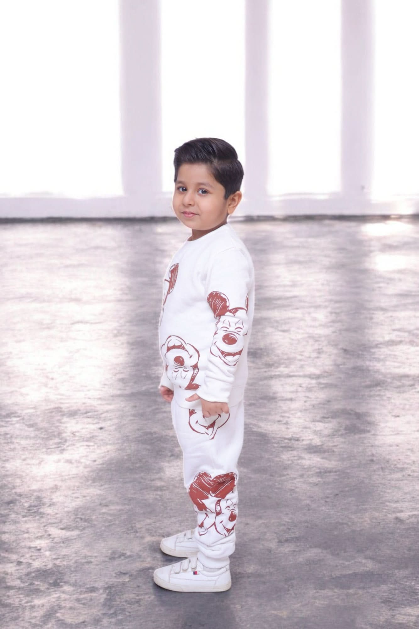 Kids Mickey Mouse Sweat with Trouser Twin Set