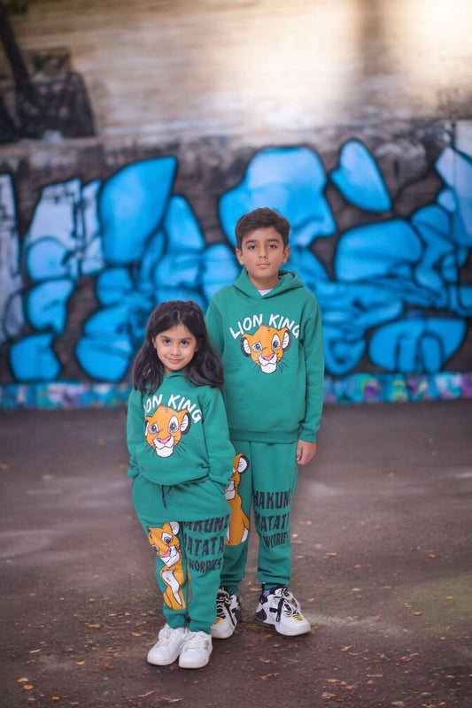 Lion King Hoodie with Trouser Twin Set