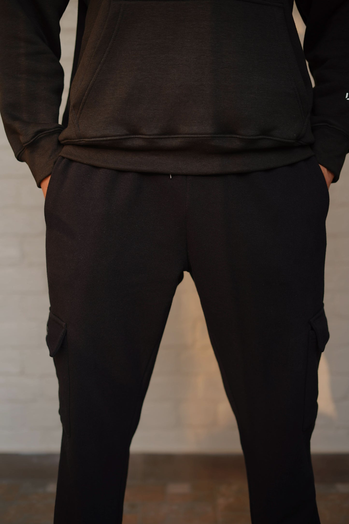 Lame Black Cargo Pant