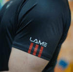 Never Give Up Black Red Stripe Drifit Active Wear - Image 3