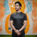 Never Give Up Black Red Stripe Drifit Active Wear - Image 2