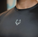 Never Give Up Black Red Stripe Drifit Active Wear - Image 4