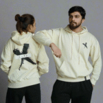 Beige Hoodie Lame X | Cozy & Stylish Unisex Cotton Hoodie