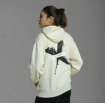 Beige Hoodie Lame X | Cozy & Stylish Unisex Cotton Hoodie - Image 2