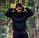 Lame Black Hoodie Basic - Image 2