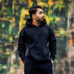 Lame Black Hoodie Basic