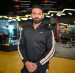 Black with Beige Stripe Active Wear Twin Set - Image 2