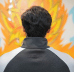 Black with Grey Sleeves Quarter Zipper Drifit Activewear for Men | LAME Performance Wear - Image 4