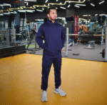Premium Blue Basic Activewear Twin Set for Men | Comfortable LAME Fitness Tracksuit - Image 2