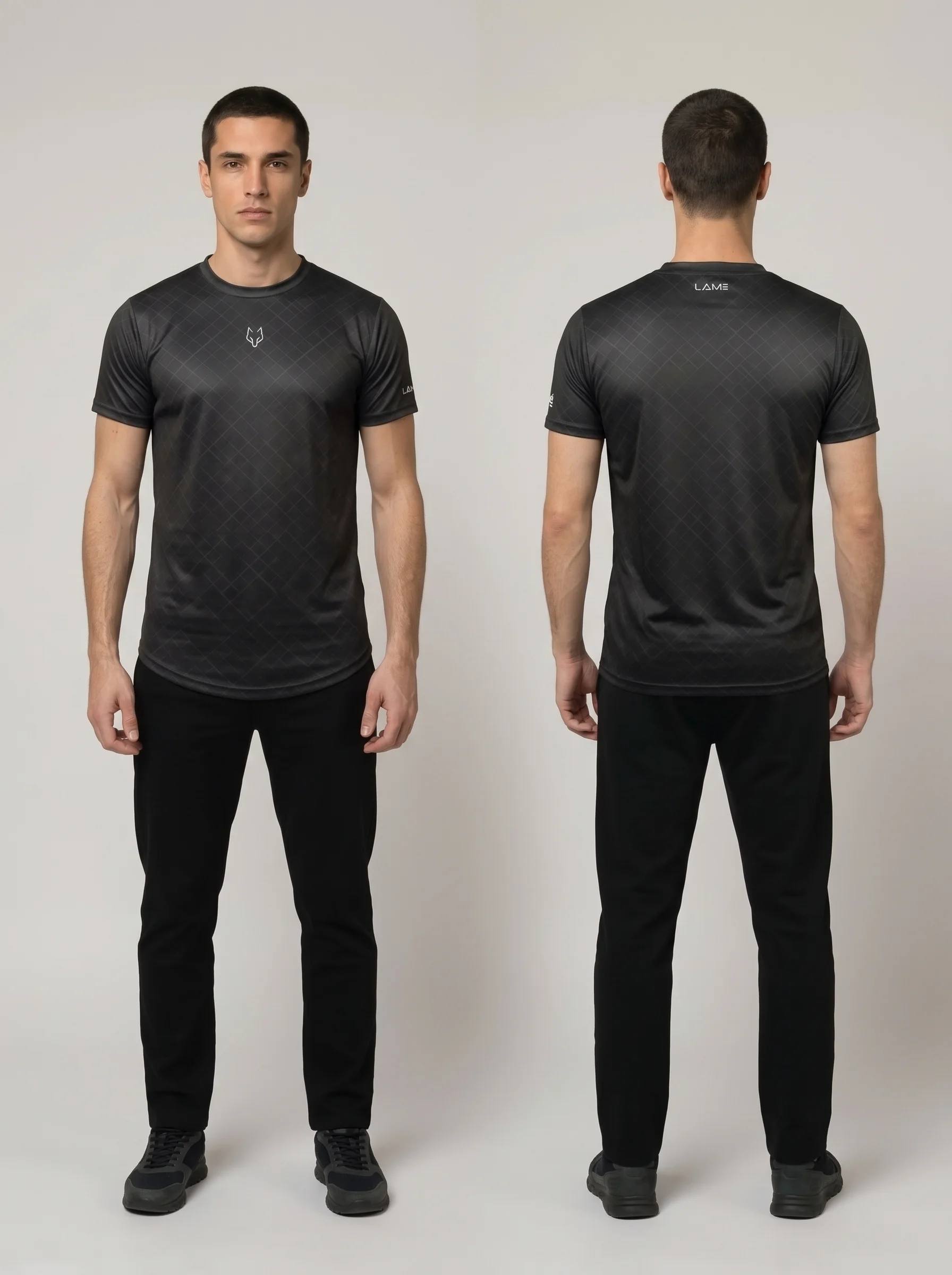 Black Cross check Drifit Active Wear