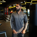Premium Grey 3-Stripe Activewear Twin Set for Men | Comfortable & Stylish LAME Fitness Tracksuit