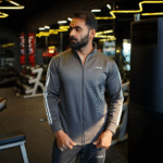 Premium Grey 3-Stripe Activewear Twin Set for Men | Comfortable & Stylish LAME Fitness Tracksuit