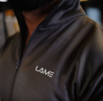 Premium Grey 3-Stripe Activewear Twin Set for Men | Comfortable & Stylish LAME Fitness Tracksuit - Image 3