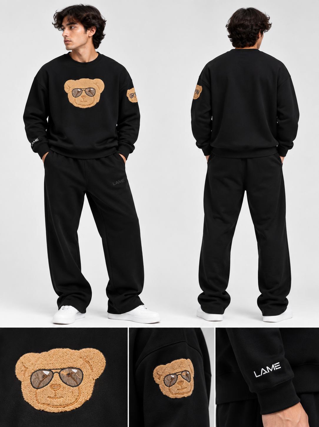 Black Bear Sweat Shirt - Image 3