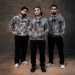 Acid Wash LAME Hoodie | Trendy Unisex Cotton Fleece with Lined Hood