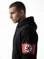 Black Swastika sign  Hoodie - Image 3