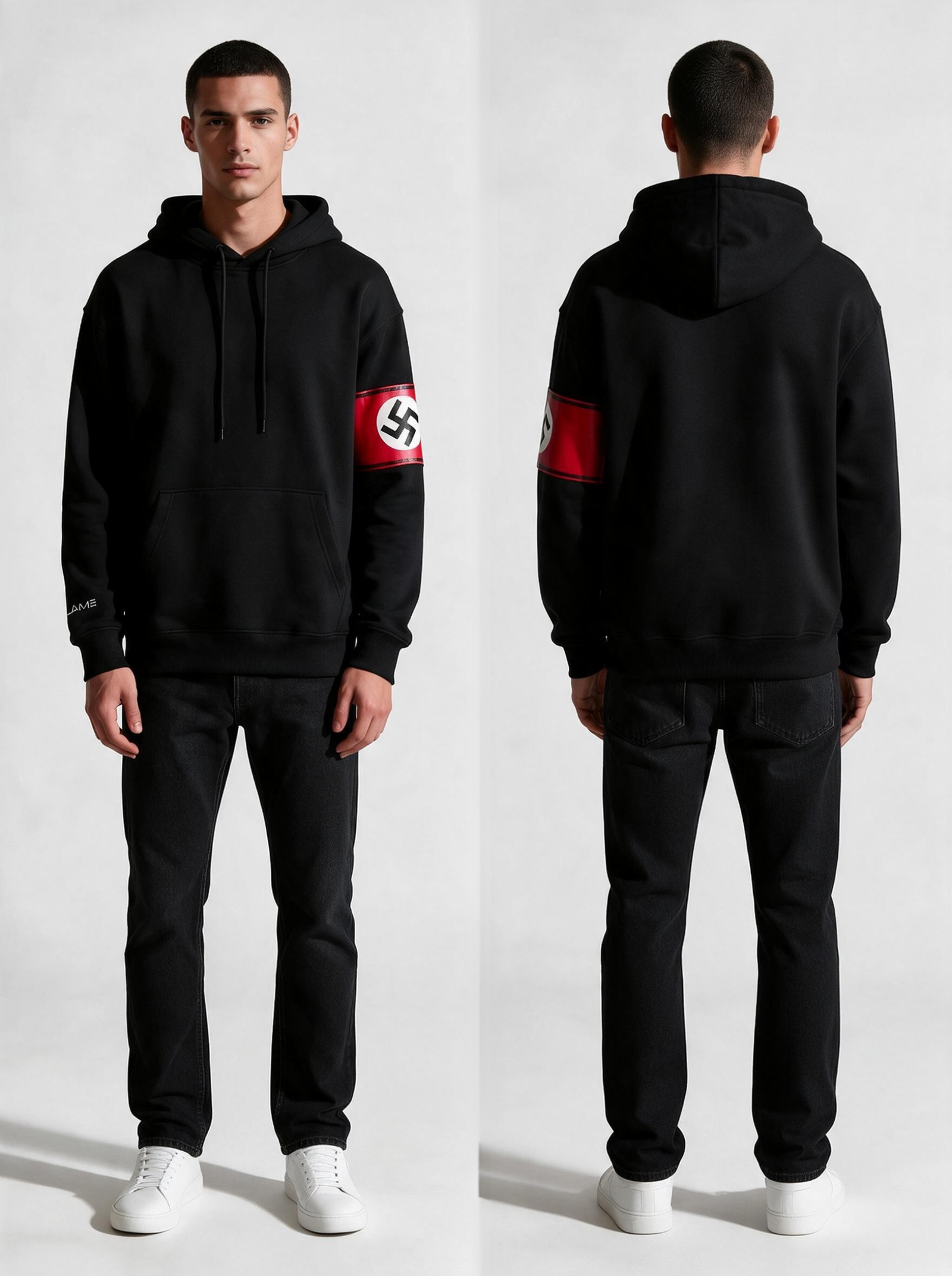 Black Swastika sign Hoodie