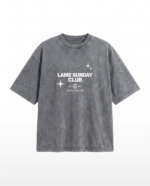 Lame Sunday Club Grey T-Shirt - Image 2