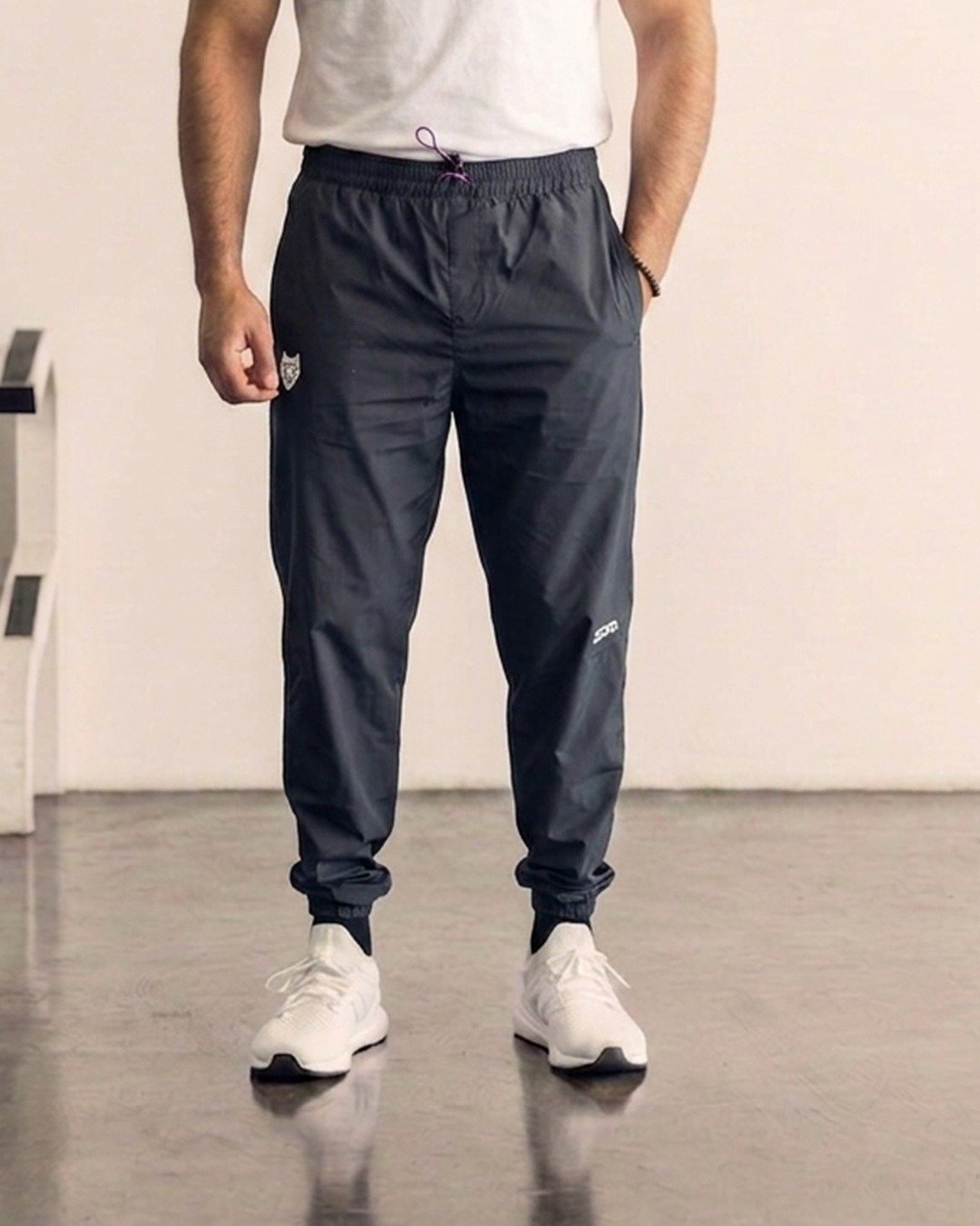 3 Casual Loose Trouser – Navy - Image 1