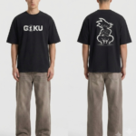 Black Goku Tee featuring Goku logo and character design from Dragon Ball Z.