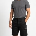 LAME Men's Black Cargo Shorts