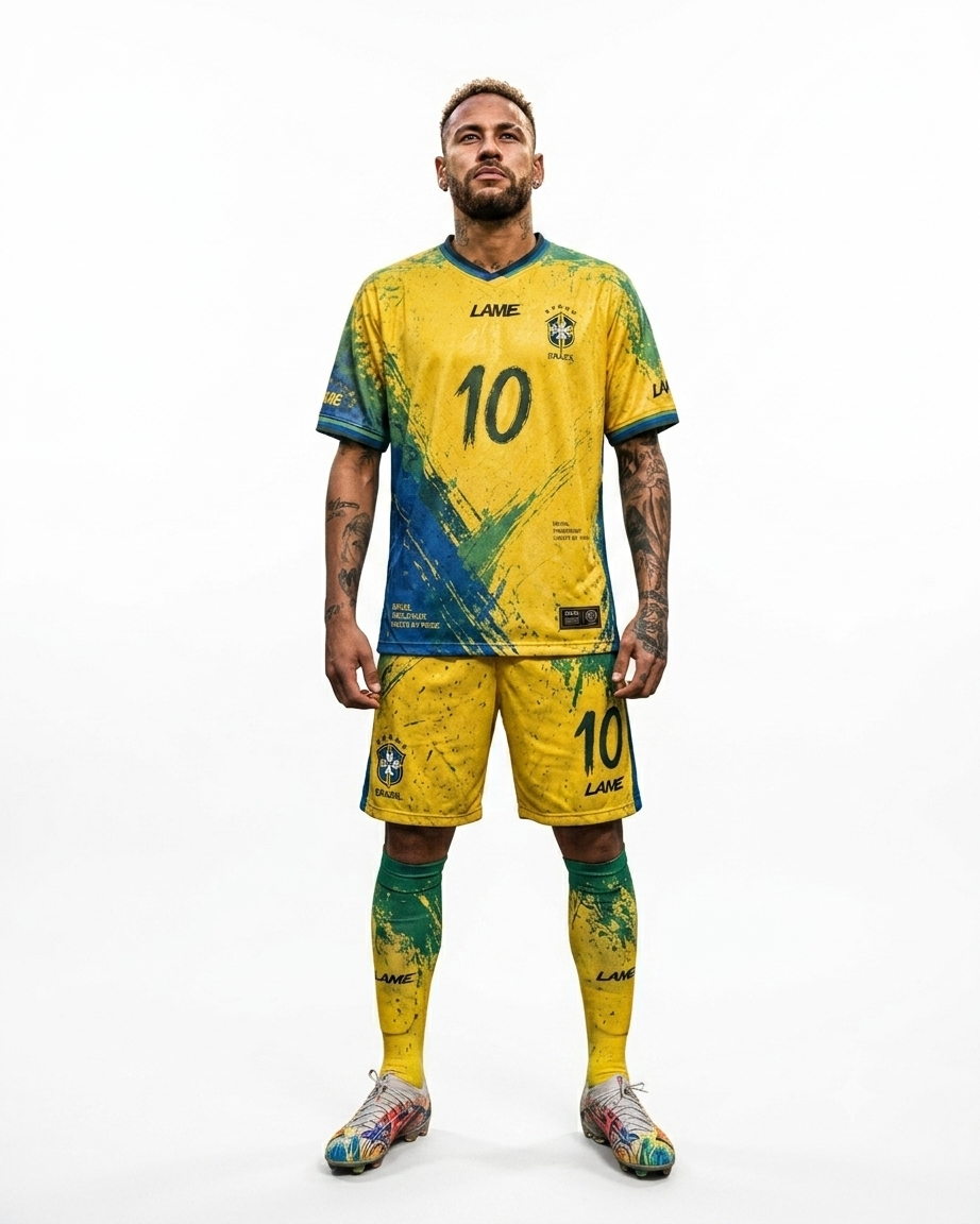front 3 Brazil Samba Jersey – Neymar Edition - Image 1